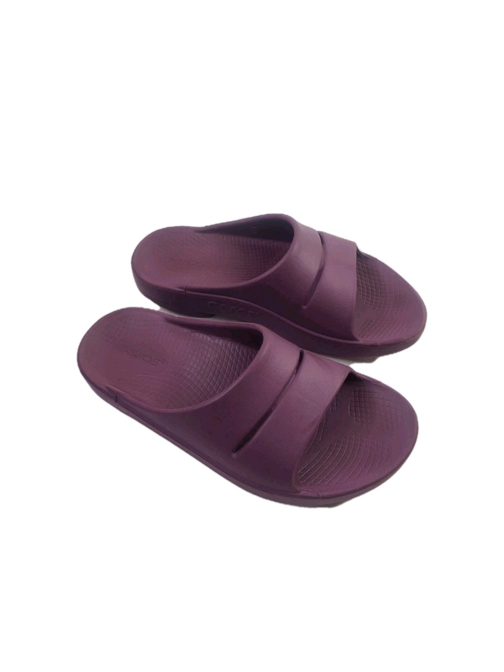 Oofos Recovery Cabernet Slide Sandals Womens Size 6